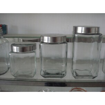 Large Glass Jar Kitchenware Food Storage Jar with Lid